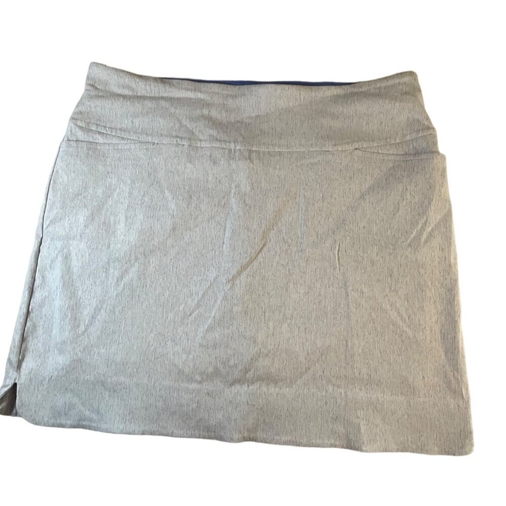 SC & Co White/Blue‎ tweed looking skort with pockets Rayon blend XXL